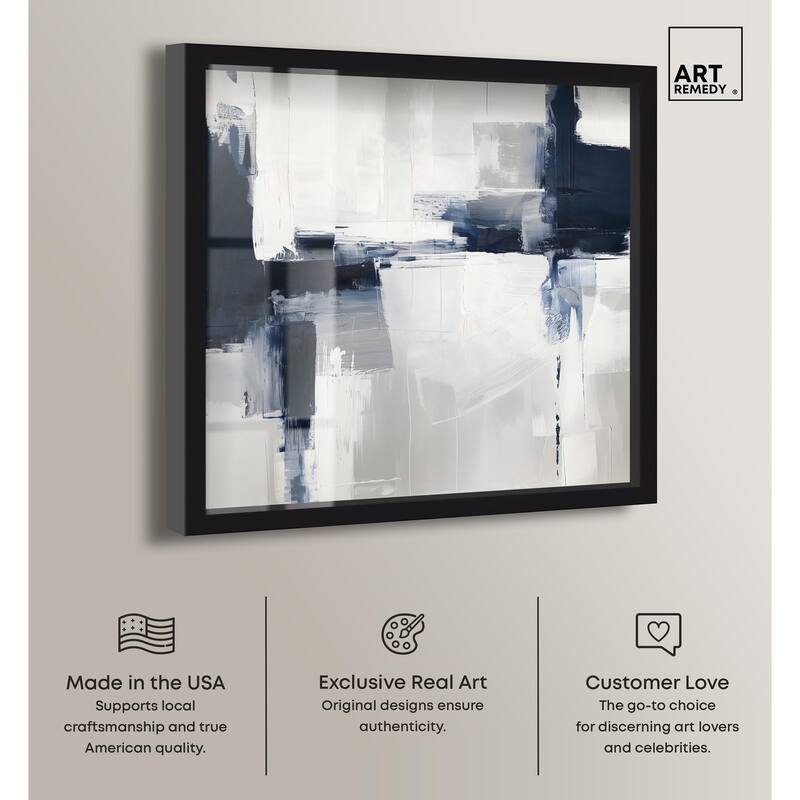Porcelain Blue on White II Shadowbox by Art Remedy