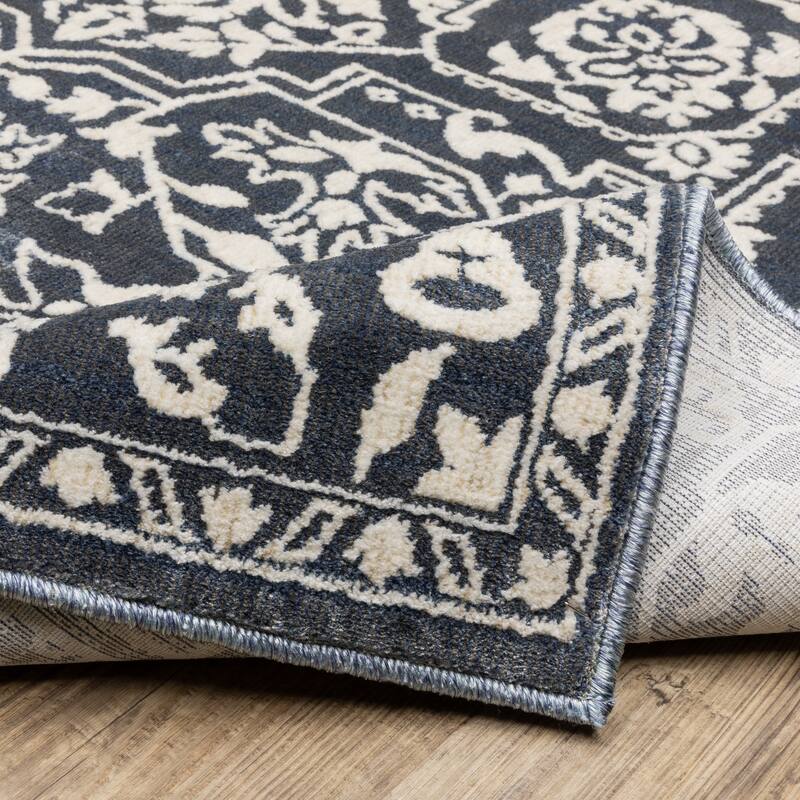 Style Haven Ingram Two-Tone Traditional Medallion Area Rug