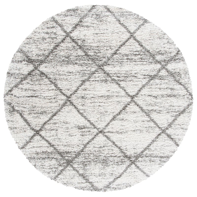 SAFAVIEH Hudson Shag Estella Diamond Trellis 2-inch Thick Rug