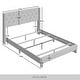 preview thumbnail 17 of 82, CraftPorch Glam Button Tufted Wingback Upholstered Bed