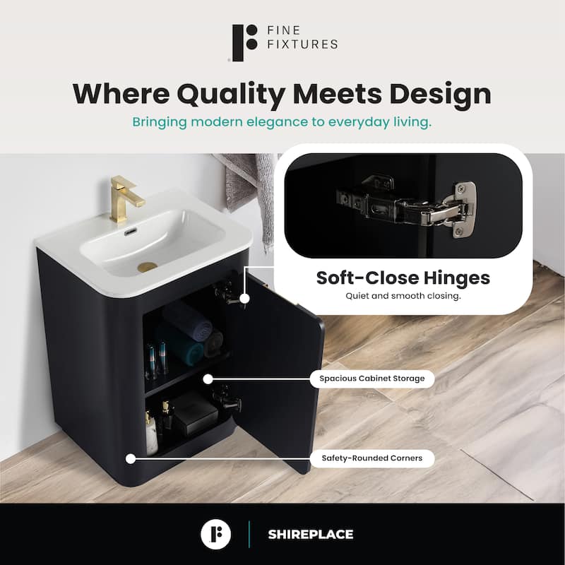 Fine Fixtures Shireplace Bathroom Vanity with Sink