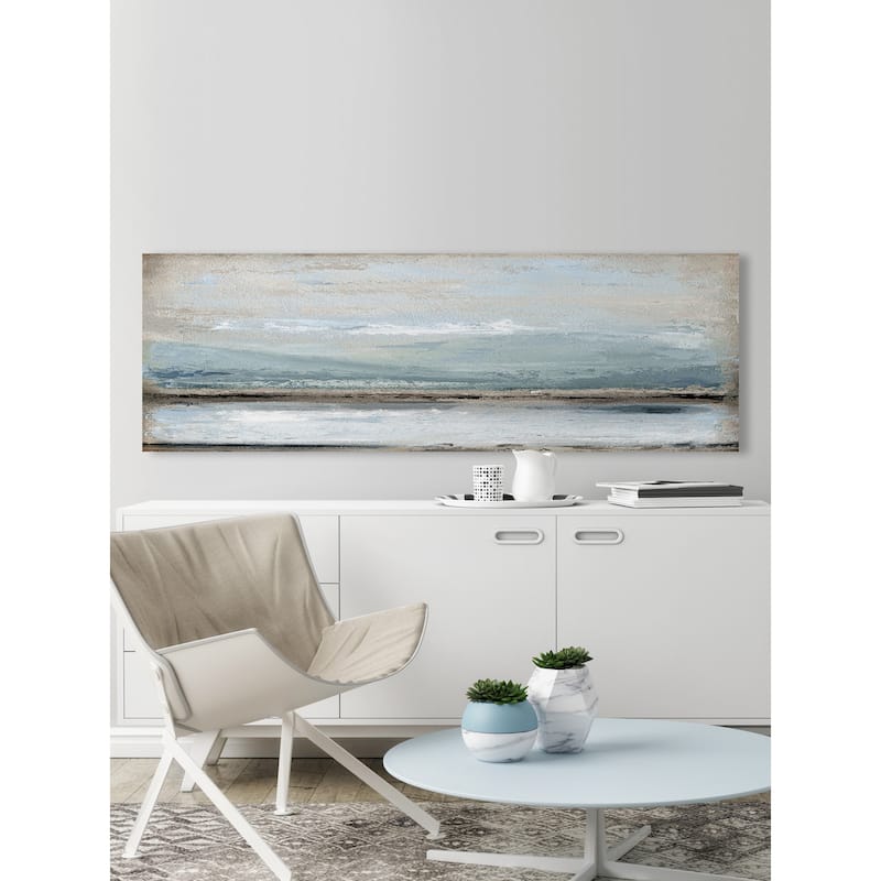 'Rolling Waves' Painting Print on Wrapped Canvas