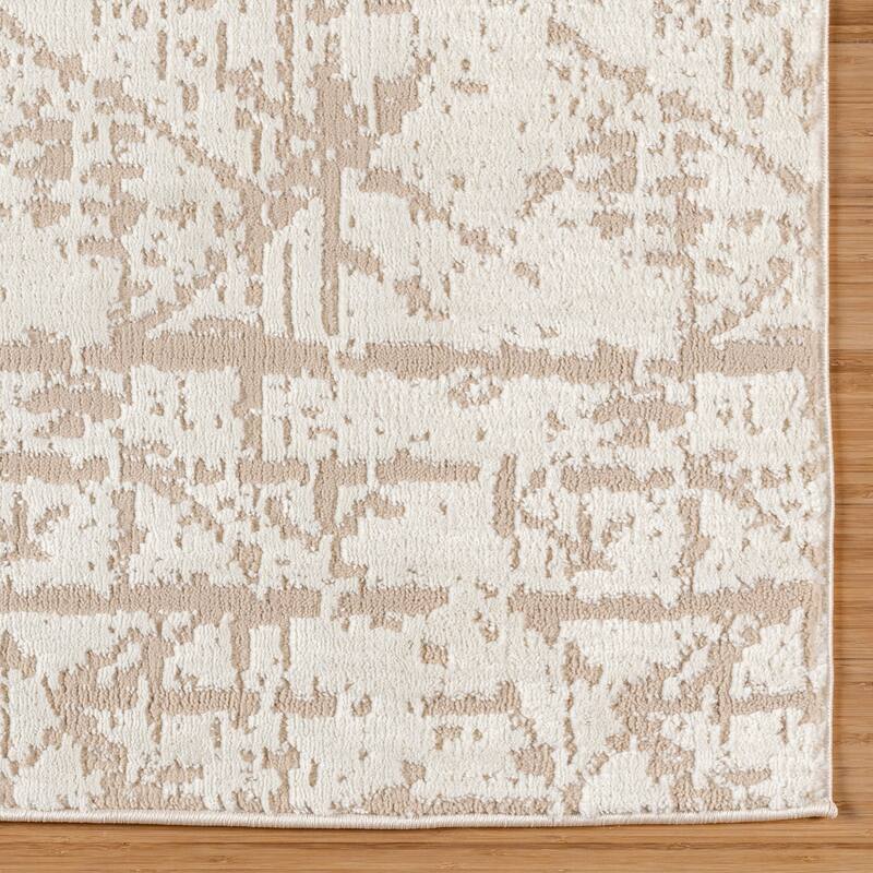 Gertmenian Kielo Modern Abstract Soft Polyester High-Low Style Indoor Area Rug Collection