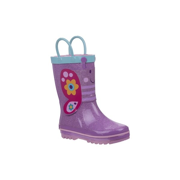 girls purple rain boots