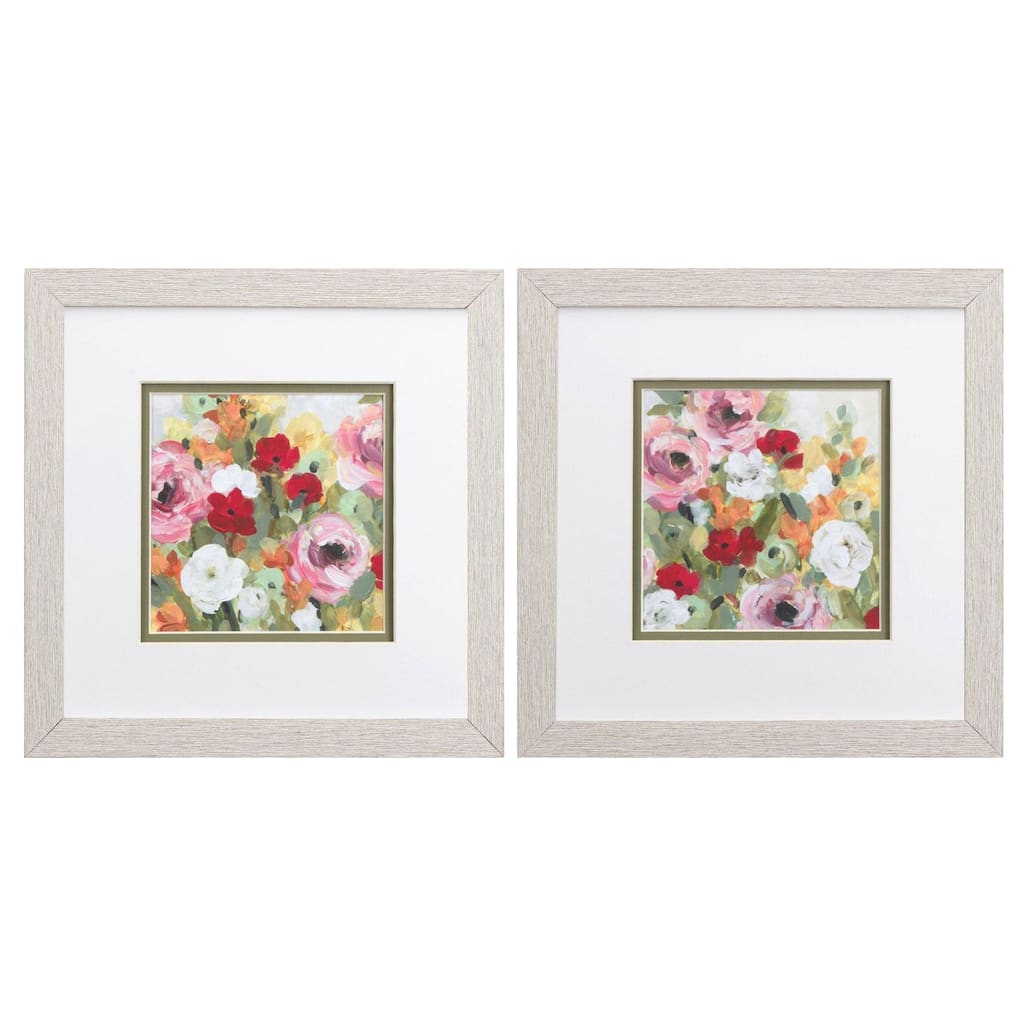Leas Garden S/2 Framed Art Under glass