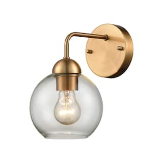Elk Home Astoria Satin Gold With Clear Glass 1 Light Sconce