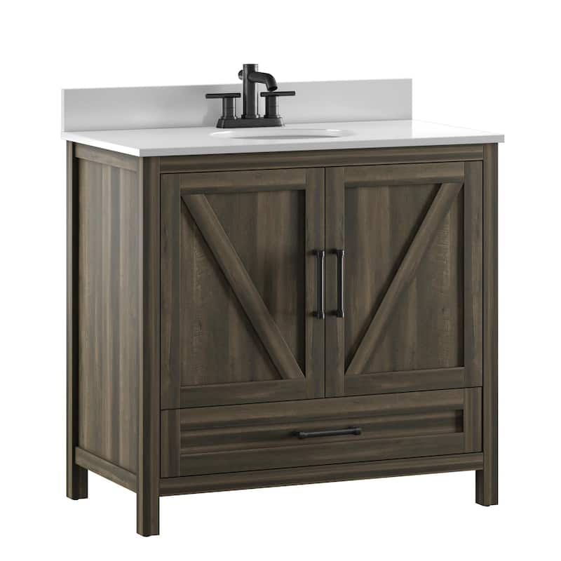Twin Star Home 36" Single Bathroom Vanity - Canyon Lake Pine