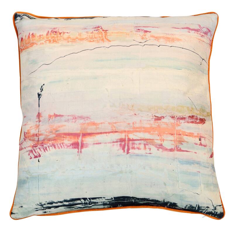 StyleCraft Abstract Blaze Pillow - Multicolor - 22" x 22"
