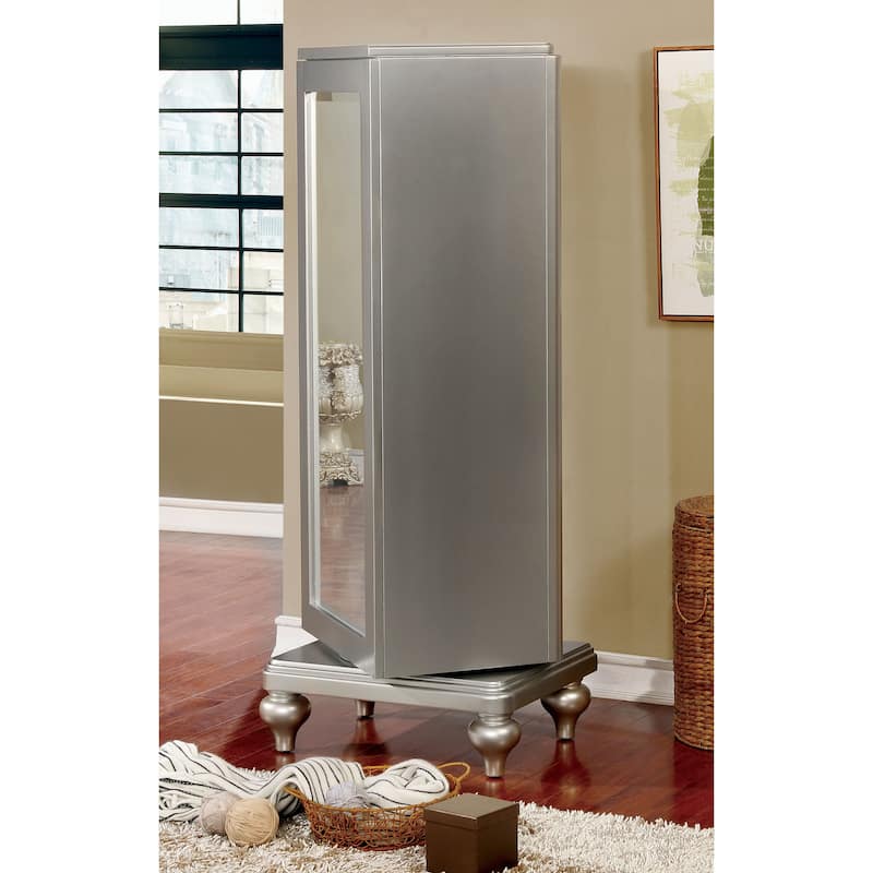 Dzhebel I Transitional Solid Wood 5-Drawer Swivel Chest by Copper Grove