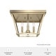 preview thumbnail 5 of 12, Hunter Laurel Ridge 4-Light Flush Mount Ceiling Light - Entry, Hallyway, Bathroom - Modern Farmhouse, Industrial - Damp Rated!