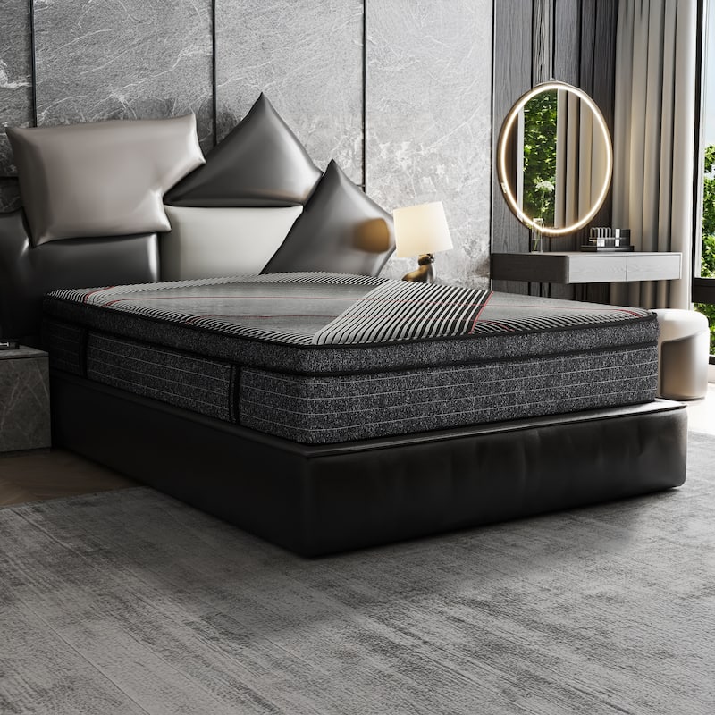 Sterling 15-Inch Euro Top Medium Foam Hybrid Mattress in a Box - Queen