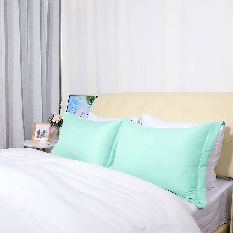 Soft 1800 Microfiber Oxford Pillowcases 2Pcs,