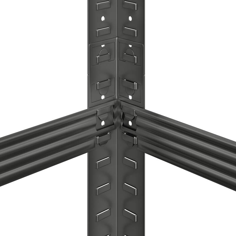 Yaheetech 71in 5-Tier Metal MDF Storage Rack, Adjustable Shelves, 386lb Capacity for Each Shelf