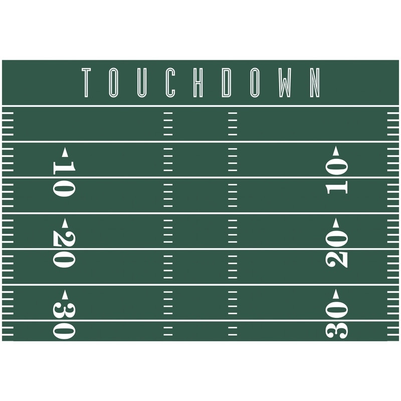 RoomMates Football Field Dry Erase Xl Giant Peel and Stick Wall Decals
