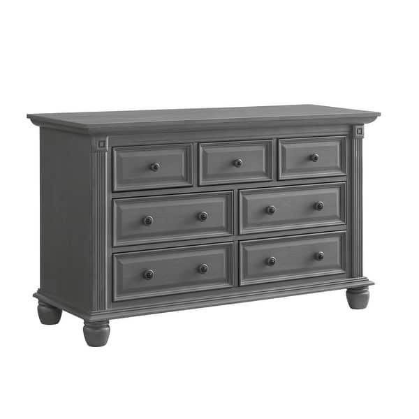 slide 2 of 3, London Lane 7 Drawer Dresser Arctic Gray Arctic Gray