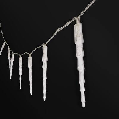 Set of 3 LED Icicle Christmas String Lights 42in - 42" L x 4.5" W x 1" DP