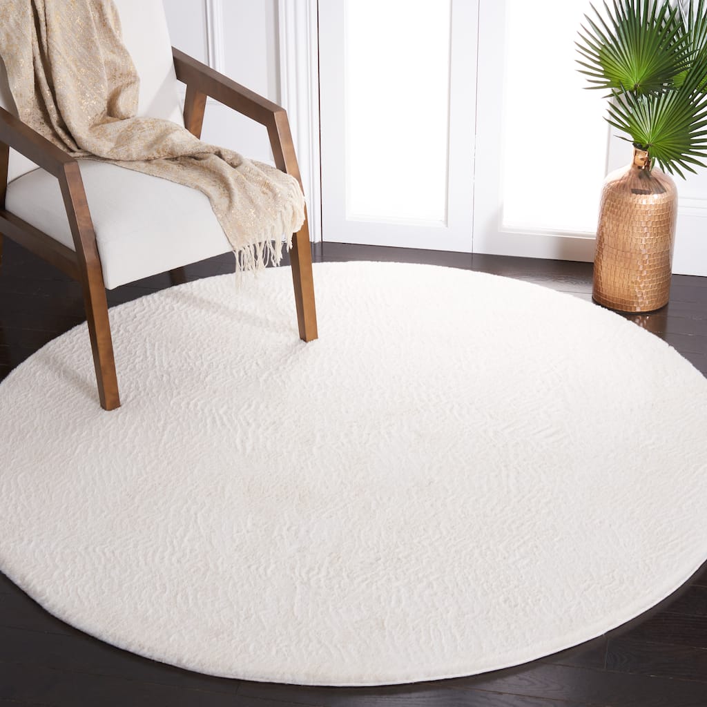 SAFAVIEH Faux Rabbit Fur Catja Machine Washable Slip Resistant