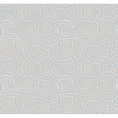 Seabrook Designs Janina Chain Geometric Unpasted Wallpaper