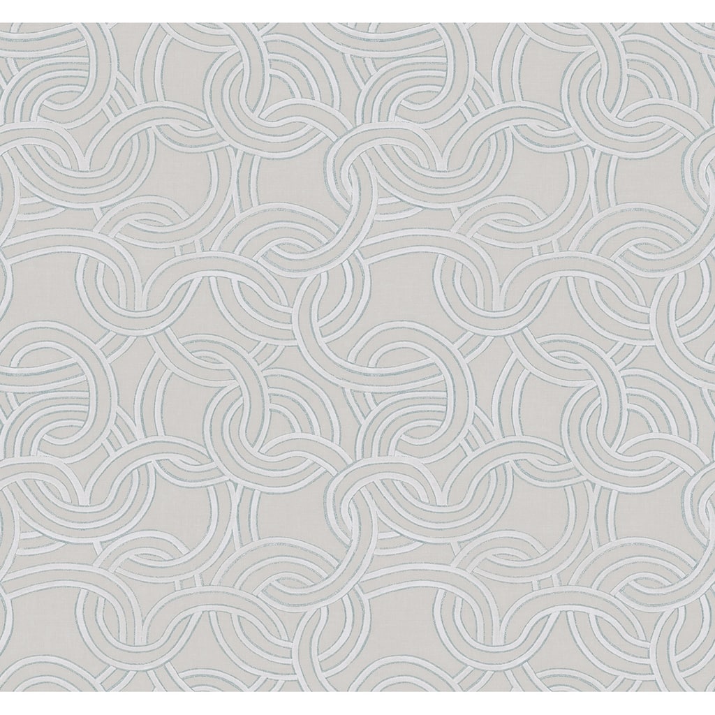 Seabrook Designs Janina Chain Geometric Unpasted Wallpaper