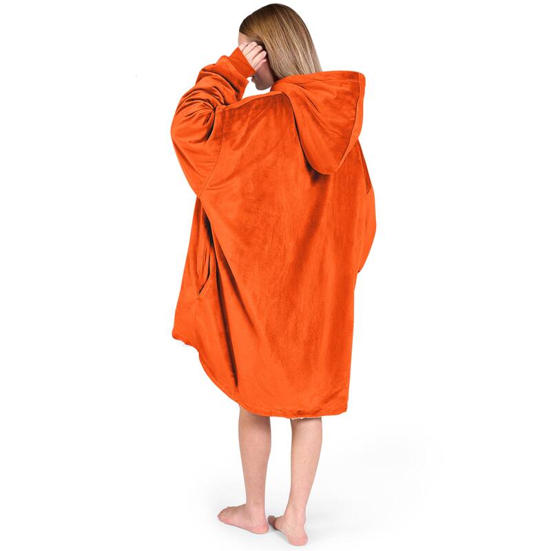 Bare Homey B-Cozy Oversized Sherpa Wearable Blanket