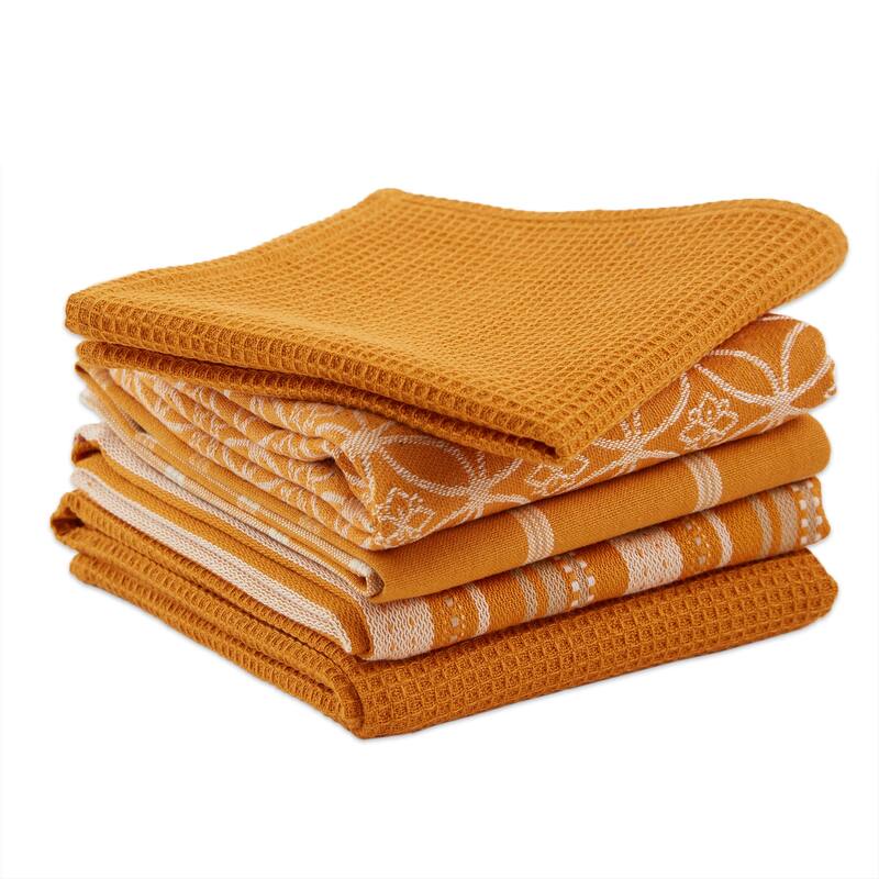 DII Assorted Kitchen Dishtowel & Dishcloths (Set of 5)