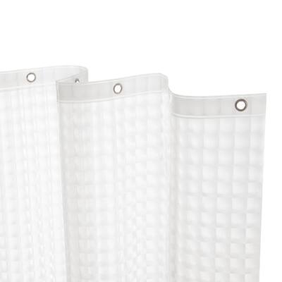 Kenney Medium Weight Embossed PEVA Shower Curtain Liner, 70" W x 72" H