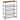 5-Tier Free-Standing Shoe Rack Organizer with Metal Mesh Shelves and Wood Top