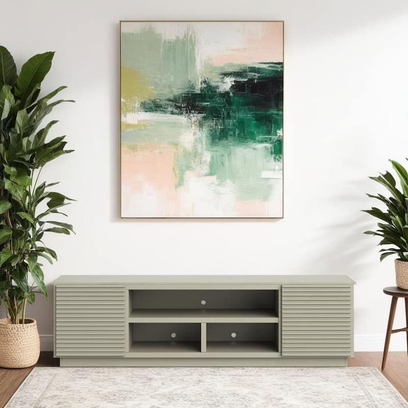 Bridgevine Home Stardust 89 inch TV Stand for TVs up to 100 inches, No Assembly Required