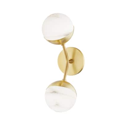 Hudson Valley Saratoga 2-Light Wall Sconce - N/A