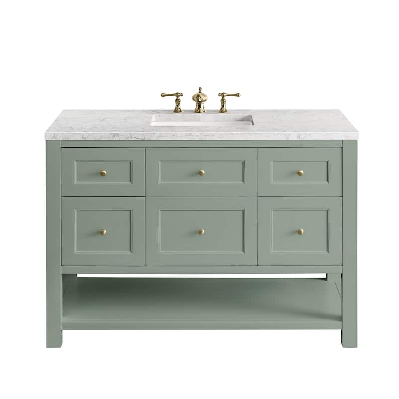 James Martin Vanities Breckenridge 48" Single Vanity, Smokey Celadon