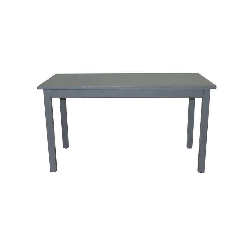 HomeRoots 48" Gray Solid Wood Dining Table - 48.00 in. x 30.00 in. x 27.00 in.