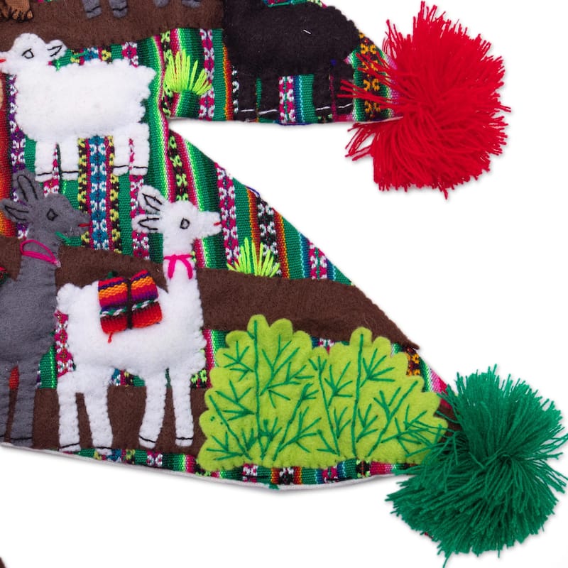 Novica Handmade Nativity Tree Applique Wall Hanging