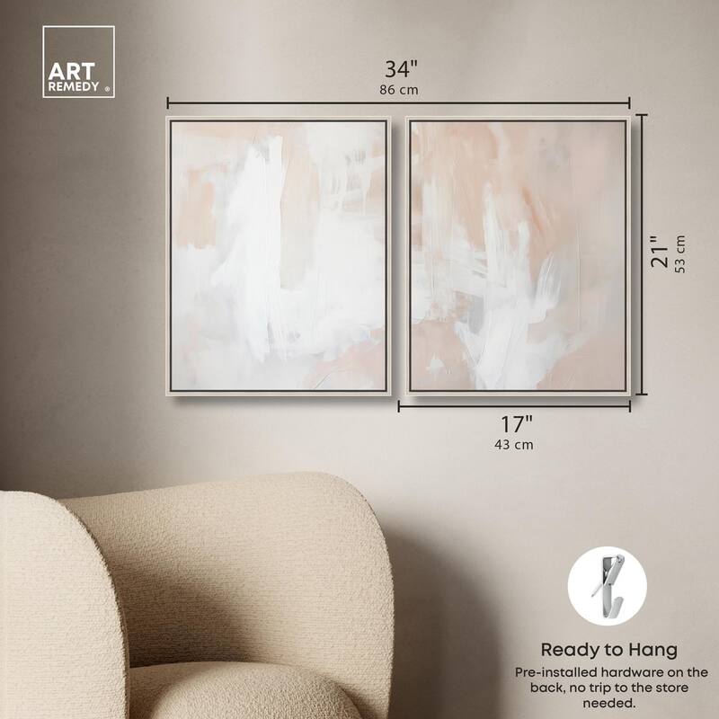 Opalescent Hues I Canvas Set of 2 by Art Remedy