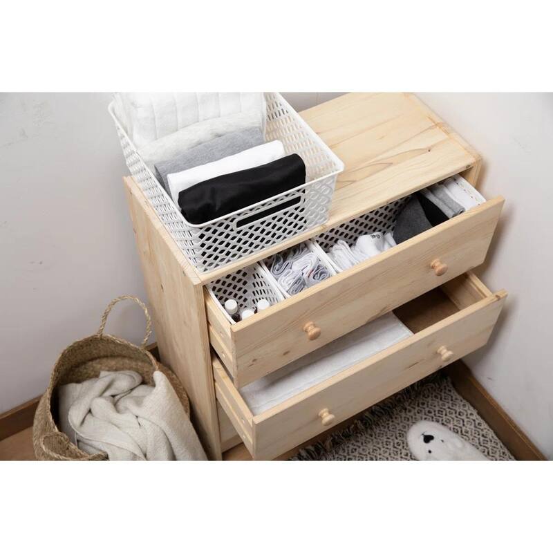 Long Rectangular Decorative Storage Basket, Set of 4