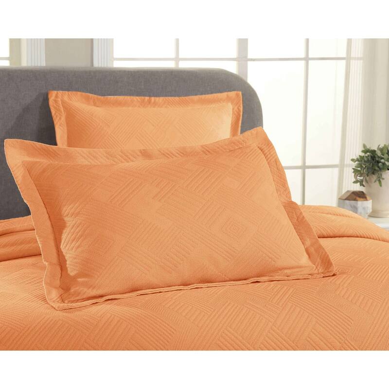 Superior Geometric Fret Cotton Decorative Bedspread Set