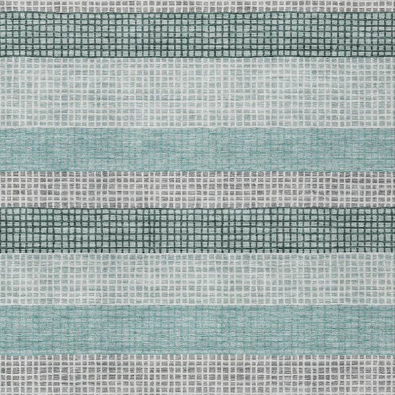 HomeRoots Striped Transitional Rectangle Outdoor Rug