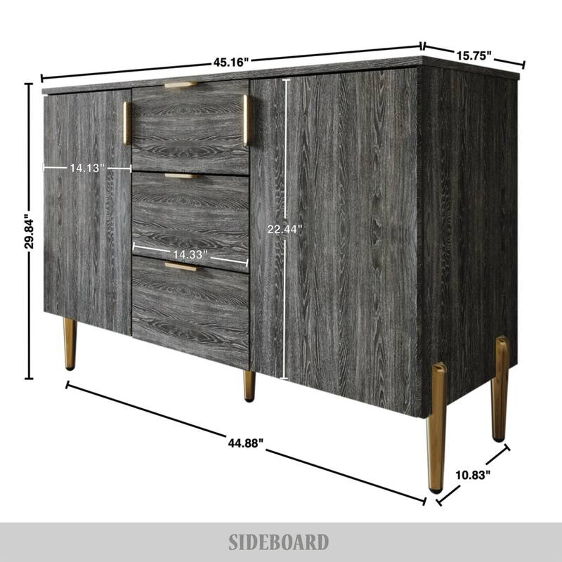 CraftPorch Luxurious Clean-Lines Sideboard