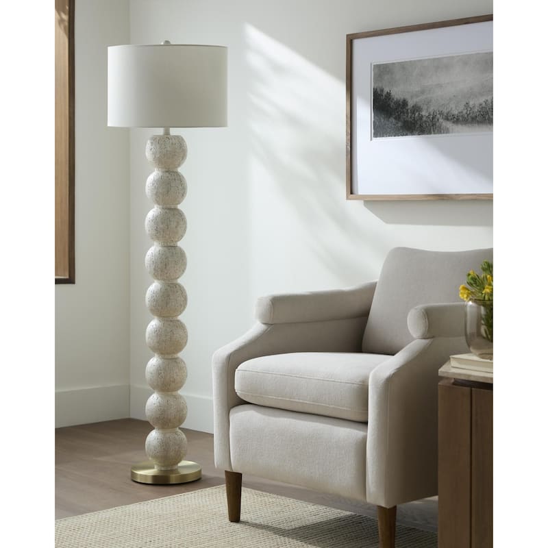Becke Bubble Transitional Floor Lamp - White