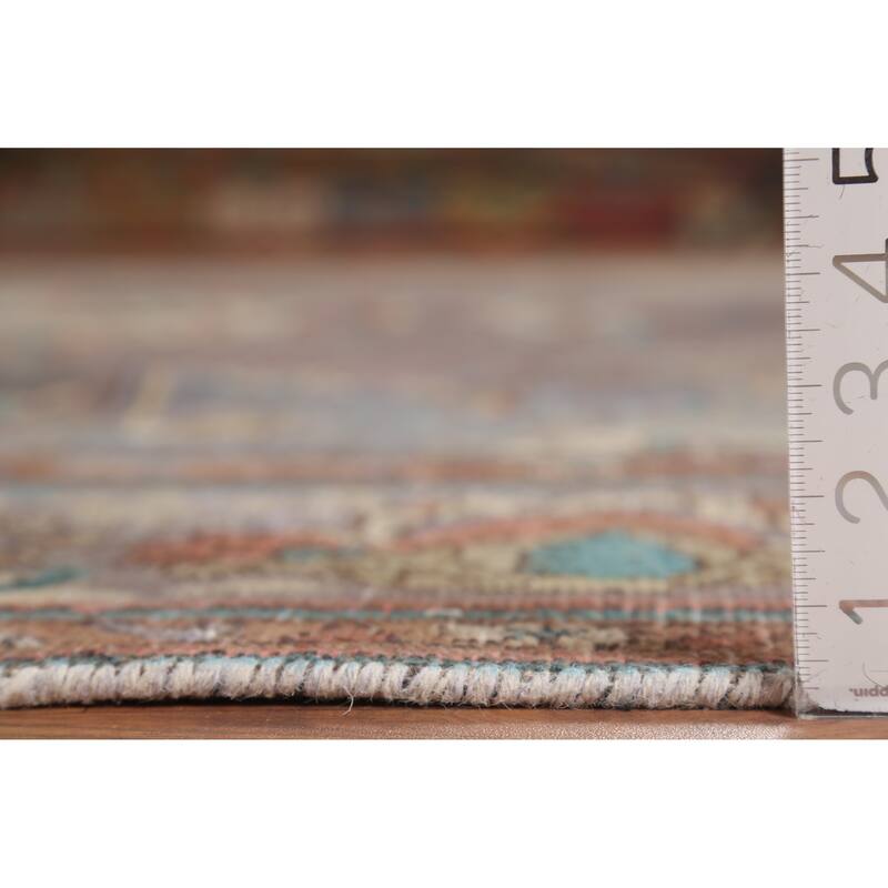 Traditional Tabriz Persian Vintage Area Rug Hand-Knotted Wool Carpet - 9'11"x 12'2"