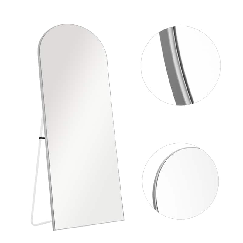 Modern Arched Mirror Full-length Floor Mirror with Standing
