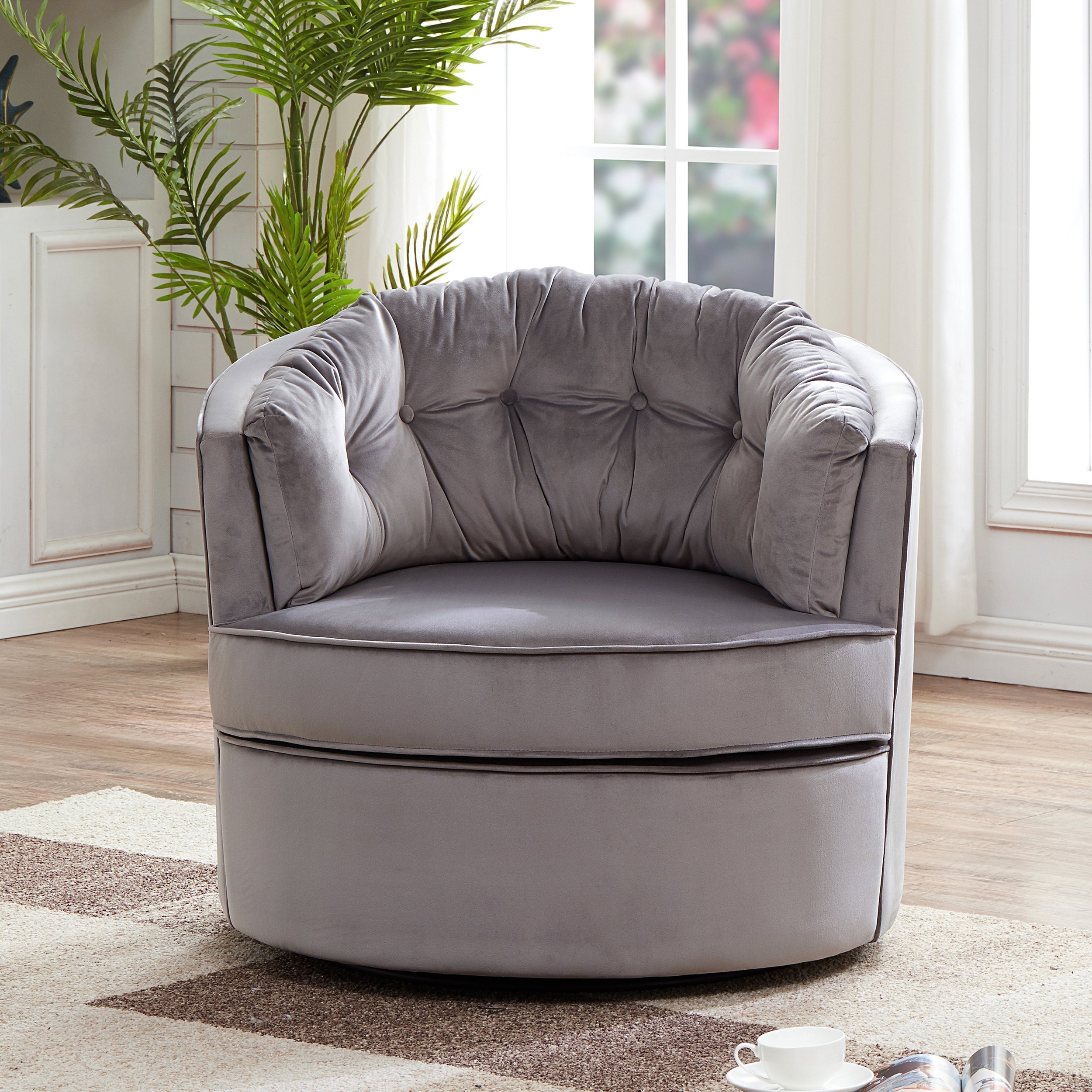 Beahm swivel best sale barrel chair