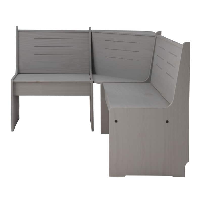 Wendell Solid Wood Corner Breakfast Nook Dining Set