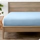 preview thumbnail 10 of 63, Bare Home Double Brushed Deep Pocket Fitted Sheet California King - Light Blue