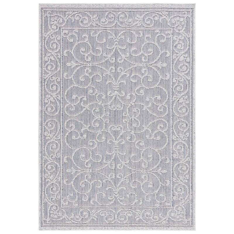 SAFAVIEH Global Anamari Indoor/Outdoor Waterproof Rug - 9' x 12' - Blue/Grey