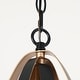 preview thumbnail 26 of 28, LALUZ Modern 4-Light Black Gold Chandelier Lantern Pendant for Kitchen Island Dining Room