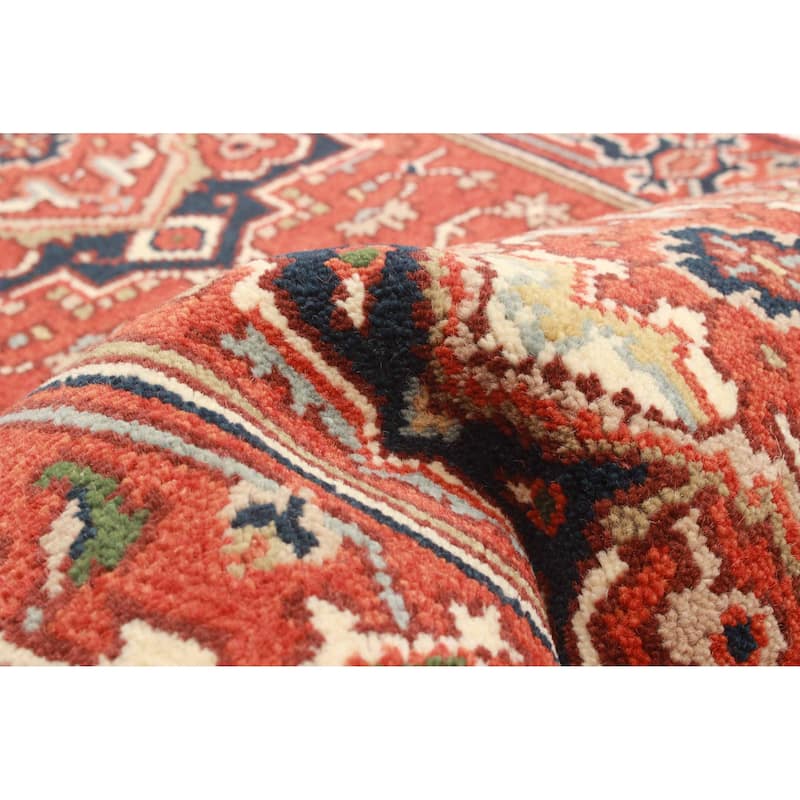 ECARPETGALLERY Hand-knotted Serapi Heritage Red Wool Rug - 2'6 x 11'10