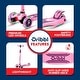 preview thumbnail 24 of 94, 3-Wheel Kids Scooter - Lean-to-Steer Technology, Adjustable Height Handlebar Wide Anti-Slip Deck, Scooter for Boys Girls Ages 3+