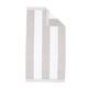 Miranda Haus Winslow Oversized Cabana Stripe 2 Piece Beach Towel - Light Grey