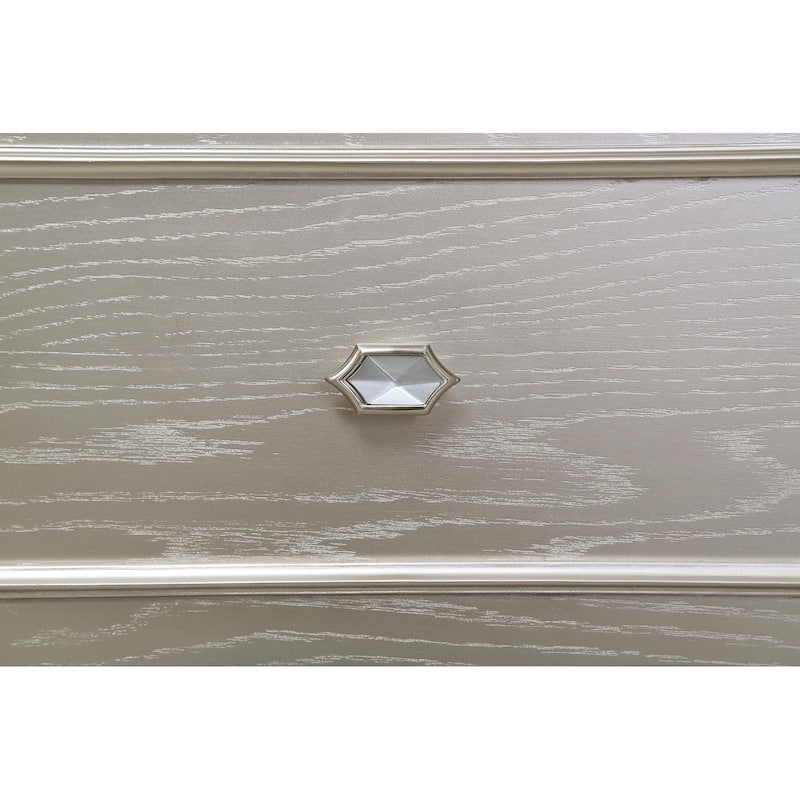 Evangeline Modern Classic Wood 9-drawer Bedroom Dresser Silver Oak