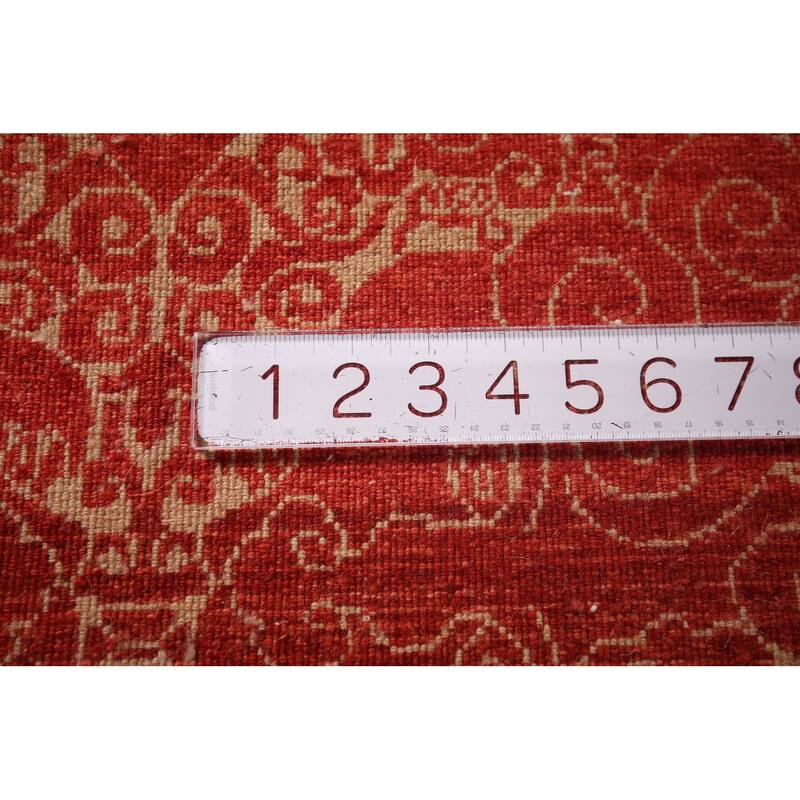 Contemporary Oriental Runner Rug Handmade Wool Carpet 3'1"x 10'2